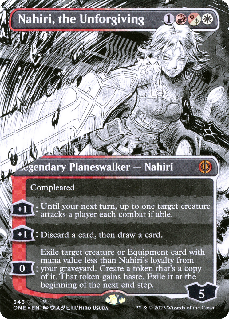 Nahiri, the Unforgiving (Borderless Manga) [Phyrexia: All Will Be One] | Total Play