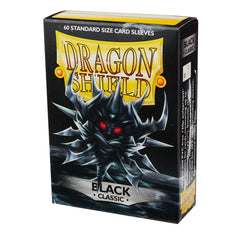 Dragon Shield: Standard 60ct Sleeves - Black (Classic) | Total Play