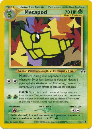 Metapod (42/75) [Neo Discovery Unlimited] | Total Play