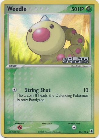 Weedle (87/113) (Stamped) [EX: Delta Species] | Total Play