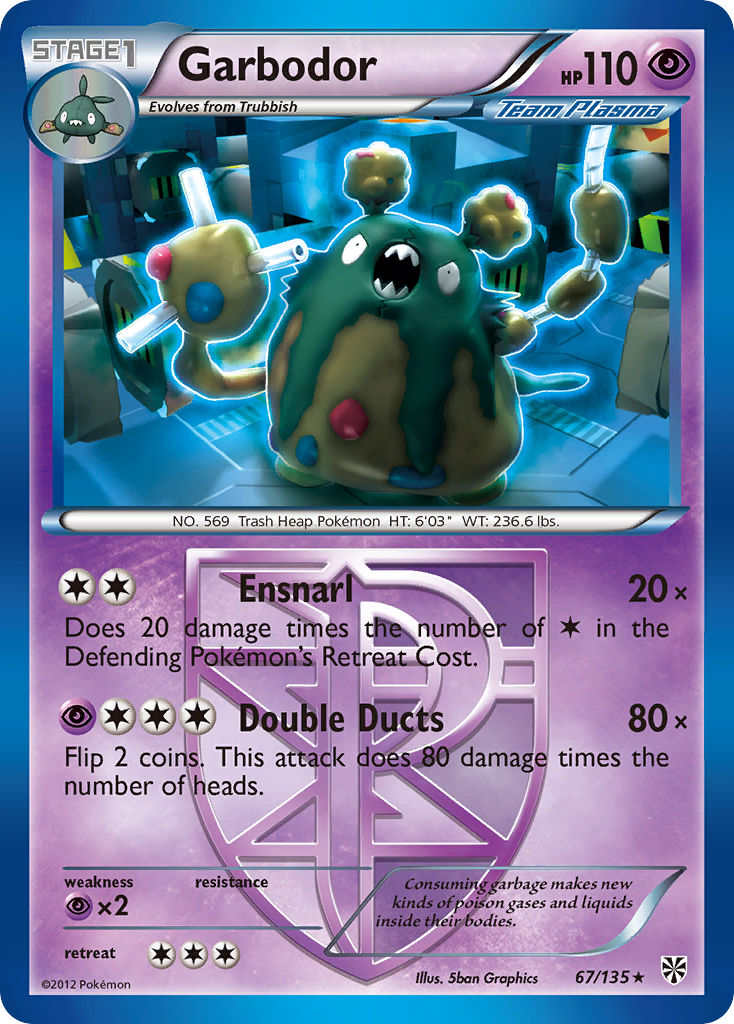 Garbodor (67/135) [Black & White: Plasma Storm] | Total Play