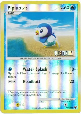 Piplup (71/100) [Burger King Promos: 2009 Collection] | Total Play