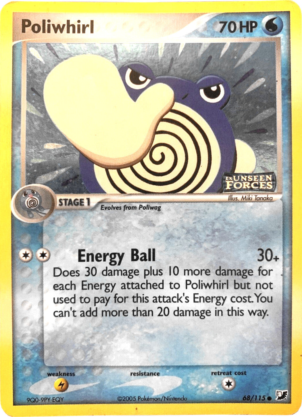 Poliwhirl (68/115) (Stamped) [EX: Unseen Forces] | Total Play