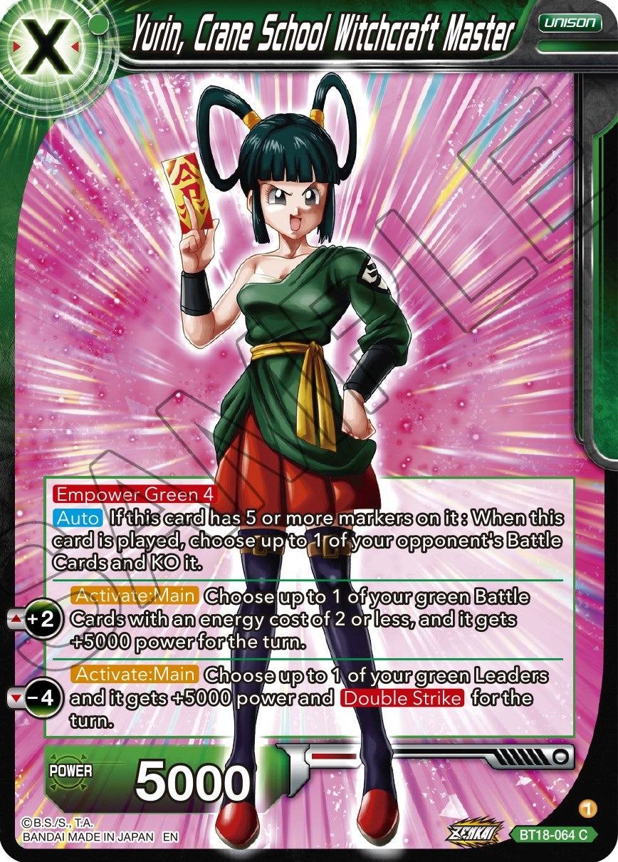 Yurin, Crane School Witchcraft Master (BT18-064) [Dawn of the Z-Legends] | Total Play