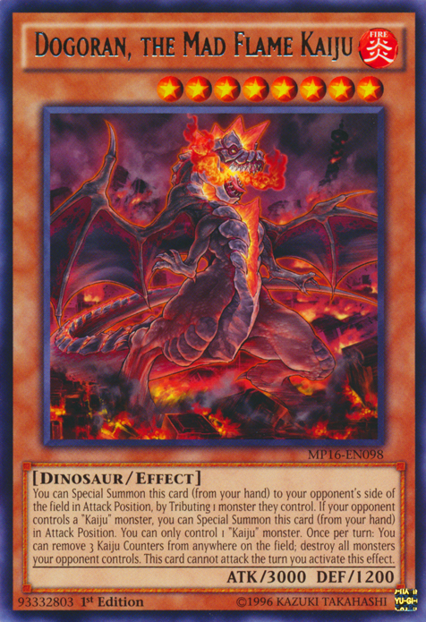 Dogoran, the Mad Flame Kaiju [MP16-EN098] Rare | Total Play