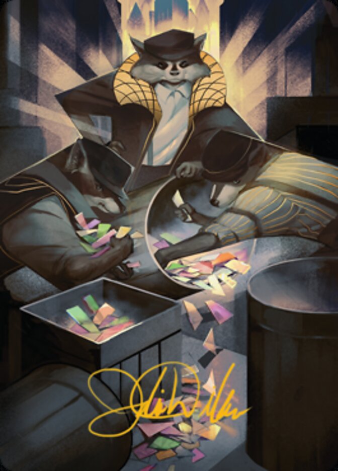 Masked Bandits Art Card (Gold-Stamped Signature) [Streets of New Capenna Art Series] | Total Play