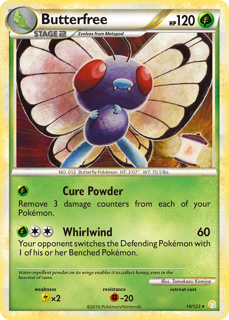 Butterfree (16/123) [HeartGold & SoulSilver: Base Set] | Total Play