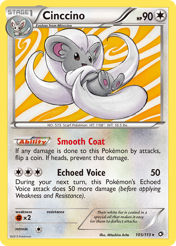 Cinccino (105/113) [Black & White: Legendary Treasures] | Total Play