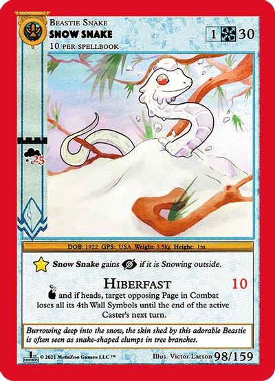 Snow Snake [Cryptid Nation: First Edition] | Total Play