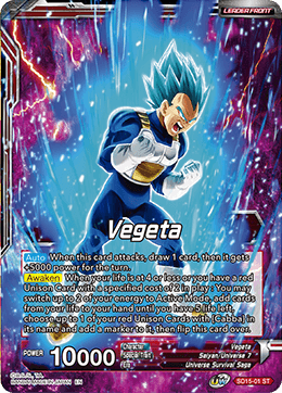 Vegeta // SSB Vegeta, Spirit Boost Elite (Starter Deck Exclusive) (SD15-01) [Cross Spirits] | Total Play