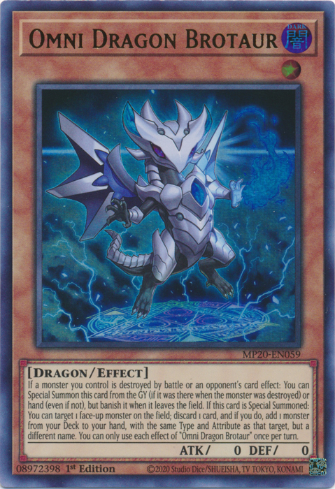 Omni Dragon Brotaur [MP20-EN059] Ultra Rare | Total Play