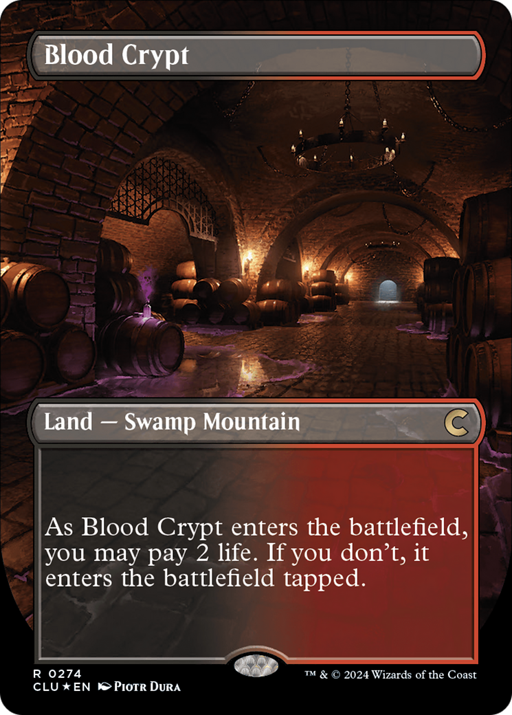 Blood Crypt (Borderless) [Ravnica: Clue Edition] | Total Play