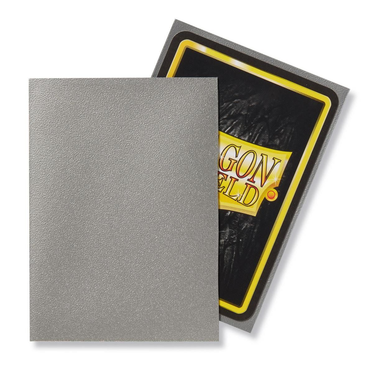Dragon Shield: Standard 100ct Sleeves - Silver (Matte) | Total Play