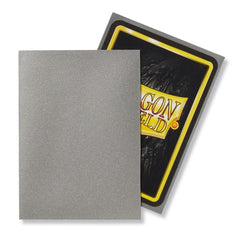 Dragon Shield: Standard 100ct Sleeves - Silver (Matte) | Total Play