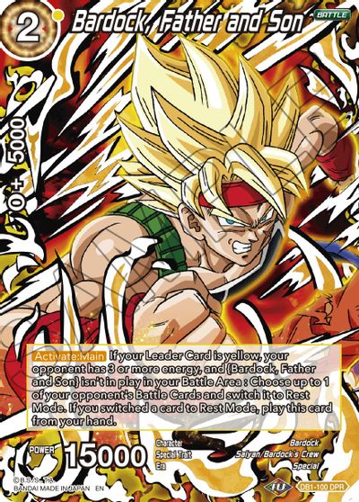 Bardock, Father and Son (Reprint) (DB1-100) [Battle Evolution Booster] | Total Play