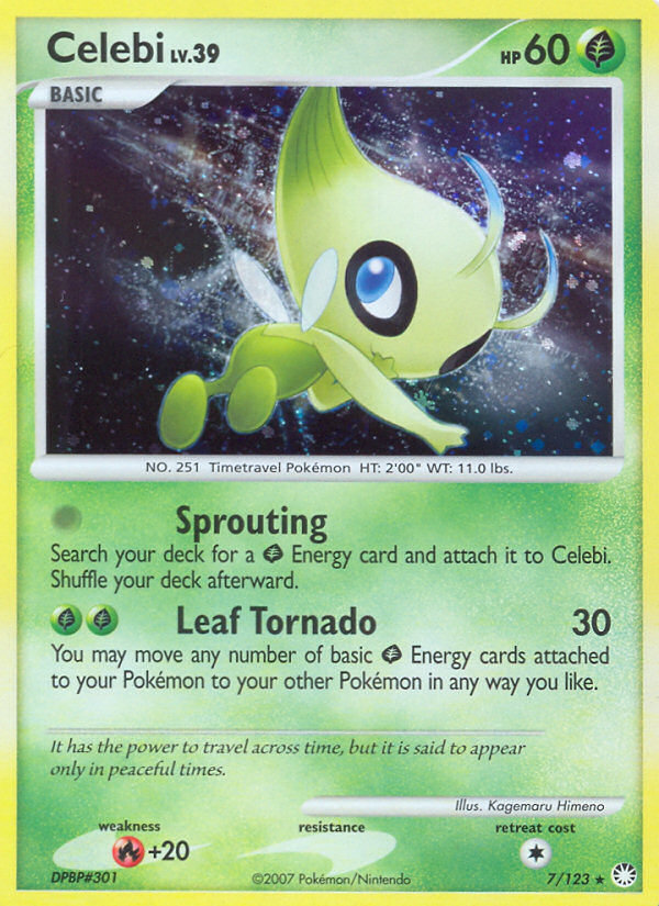 Celebi (7/123) [Diamond & Pearl: Mysterious Treasures] | Total Play