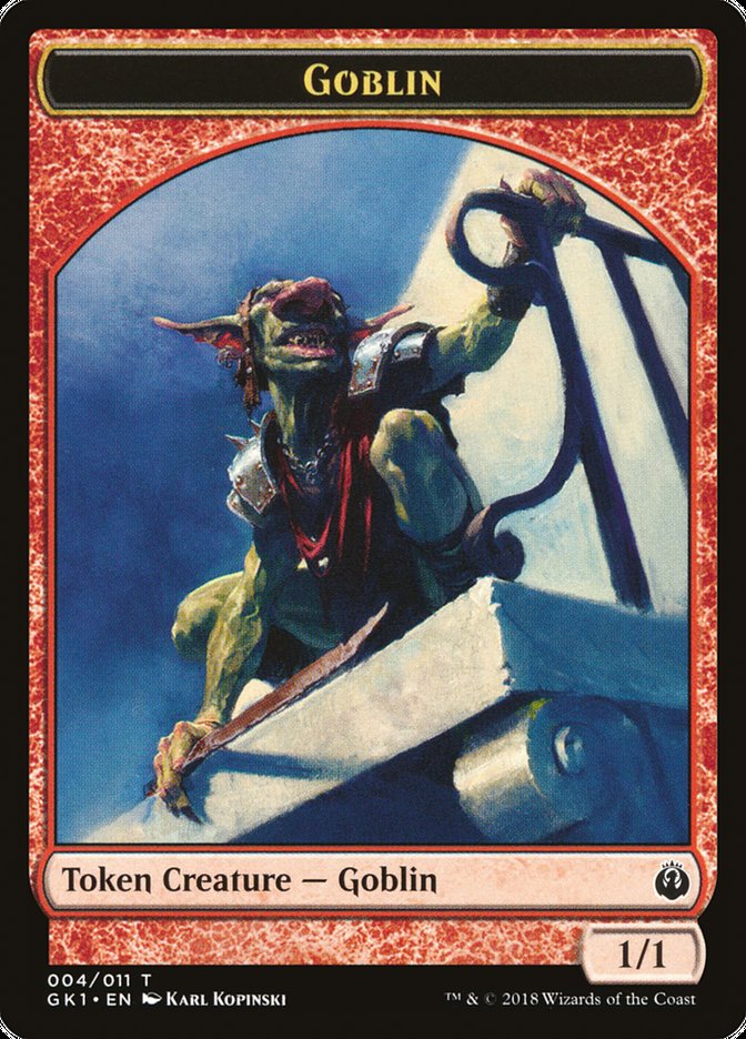 Weird // Goblin Double-Sided Token [Guilds of Ravnica Guild Kit Tokens] | Total Play