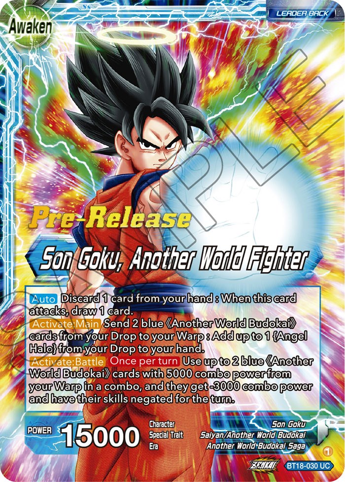 Son Goku // Son Goku, Another World Fighter (BT18-030) [Dawn of the Z-Legends Prerelease Promos] | Total Play