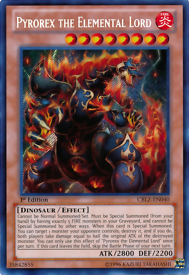 Pyrorex the Elemental Lord [CBLZ-EN040] Secret Rare | Total Play