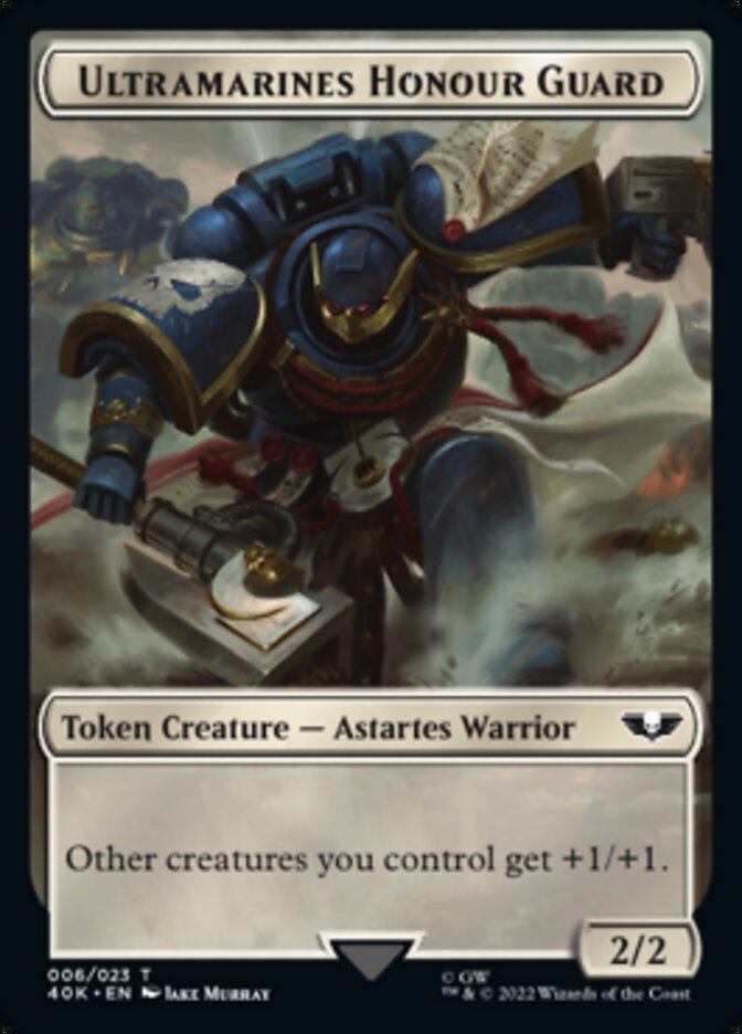Soldier (003) // Ultramarines Honour Guard Double-Sided Token [Warhammer 40,000 Tokens] | Total Play