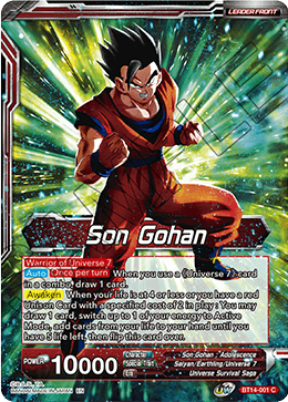 Son Gohan // Son Gohan, the Power of Duty (BT14-001) [Cross Spirits] | Total Play
