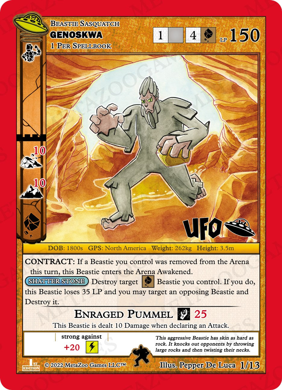 Genoskwa [Cryptid Nation: UFO First Edition Tribal Theme Decks] | Total Play
