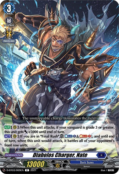 Diabolos Charger, Nate (D-BT03/069EN) [Advance of Intertwined Stars] | Total Play