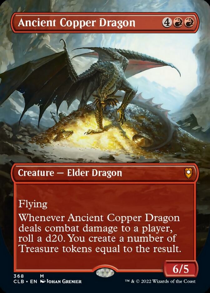 Ancient Copper Dragon (Borderless Alternate Art) [Commander Legends: Battle for Baldur's Gate] | Total Play