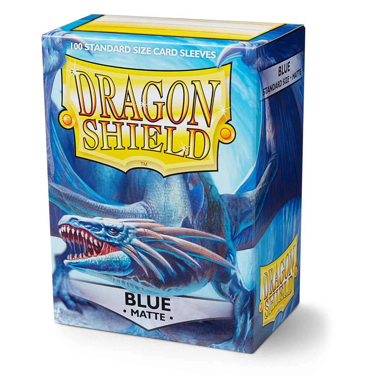 Dragon Shield: Standard 100ct Sleeves - Blue (Matte) | Total Play