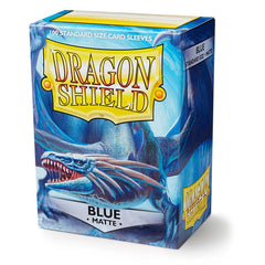 Dragon Shield: Standard 100ct Sleeves - Blue (Matte) | Total Play