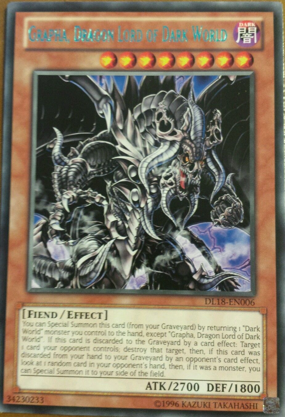 Grapha, Dragon Lord of Dark World (Green) [DL18-EN006] Rare | Total Play