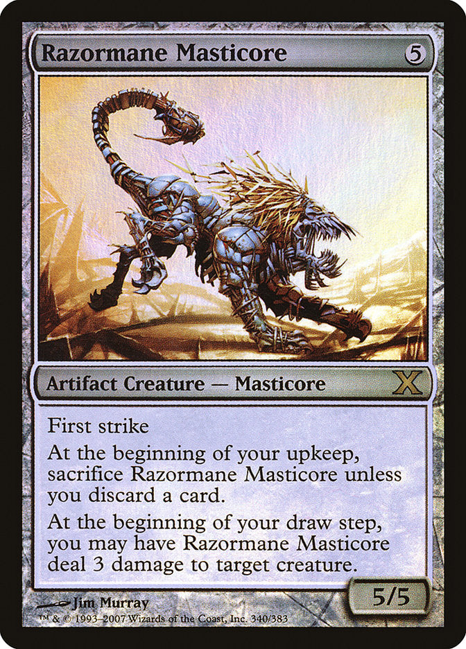 Razormane Masticore (Premium Foil) [Tenth Edition] | Total Play