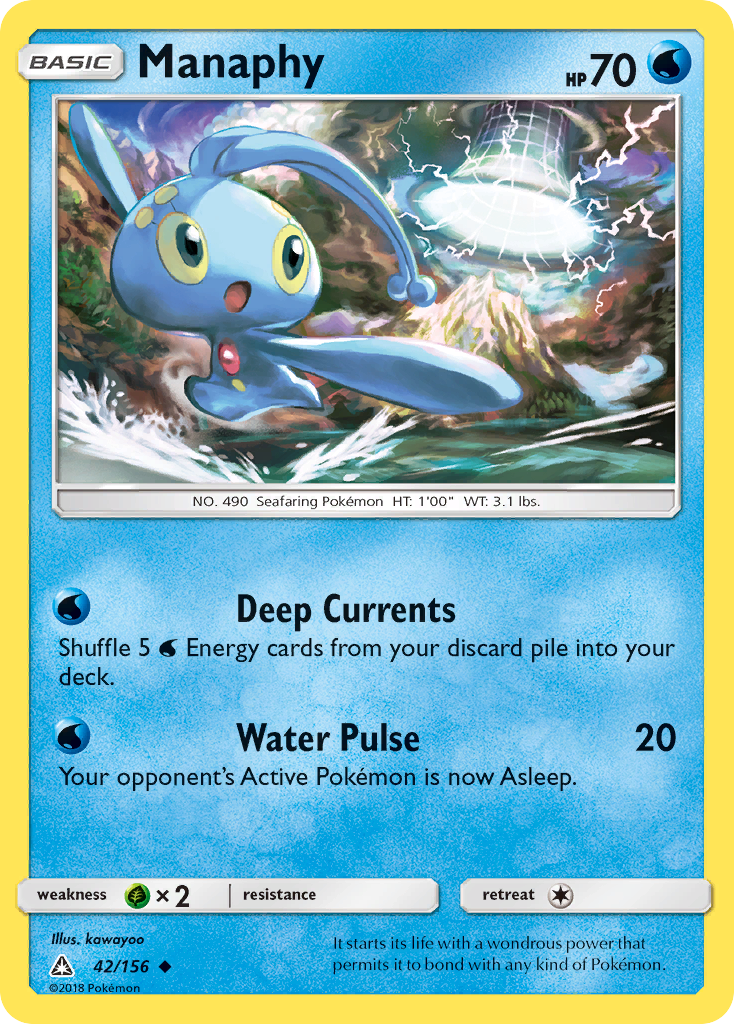 Manaphy (42/156) [Sun & Moon: Ultra Prism] | Total Play