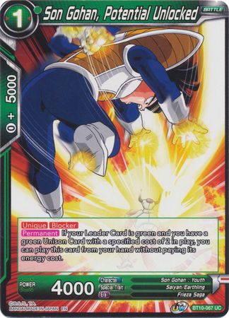 Son Gohan, Potential Unlocked (BT10-067) [Rise of the Unison Warrior 2nd Edition] | Total Play