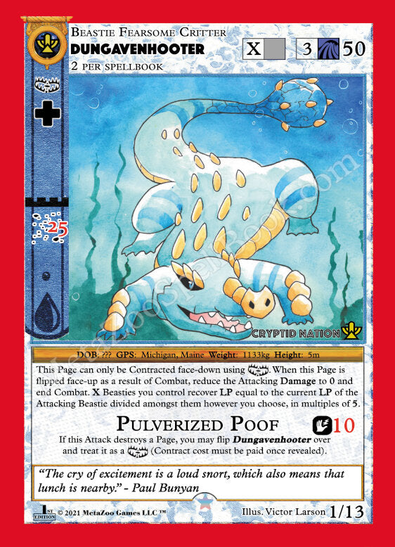Dungavenhooter [Cryptid Nation: First Edition Dungavenhooter Deck] | Total Play