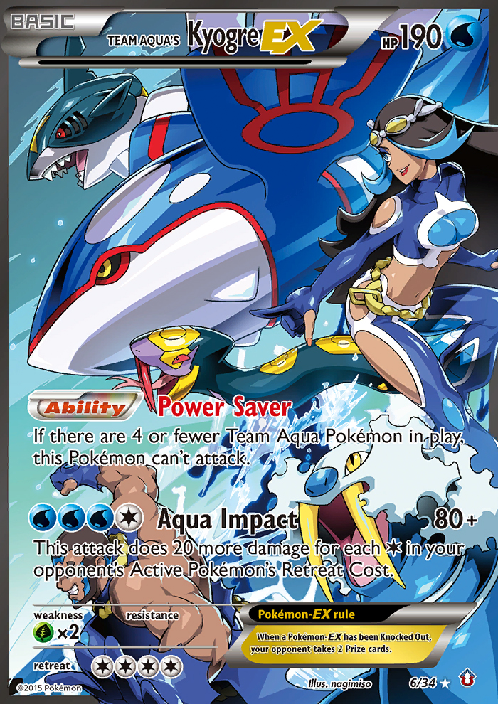 Team Aqua's Kyogre EX (6/34) [XY: Double Crisis] | Total Play