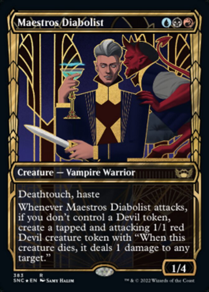 Maestros Diabolist (Showcase Golden Age Gilded Foil) [Streets of New Capenna] | Total Play