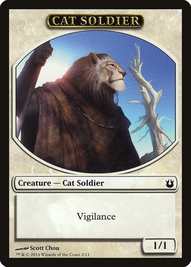 Cat Soldier Token [Born of the Gods Tokens] | Total Play