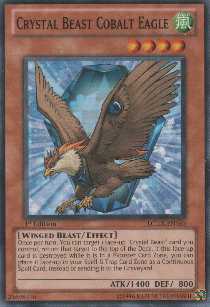 Crystal Beast Cobalt Eagle [LCGX-EN160] Common | Total Play