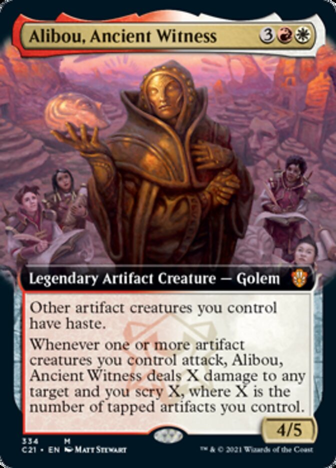 Alibou, Ancient Witness (Extended Art) [Commander 2021] | Total Play