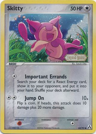 Skitty (64/92) (Stamped) [EX: Legend Maker] | Total Play