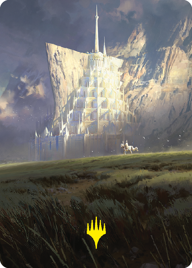 Minas Tirith Art Card (Gold-Stamped Signature) [The Lord of the Rings: Tales of Middle-earth Art Series] | Total Play