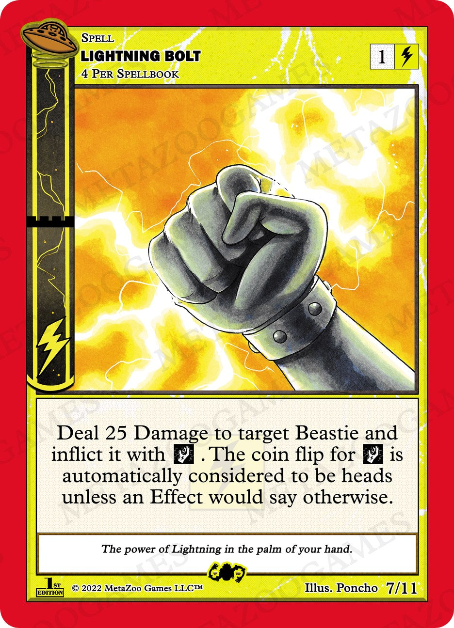 Lightning Bolt [Cryptid Nation: UFO First Edition Tribal Theme Decks] | Total Play