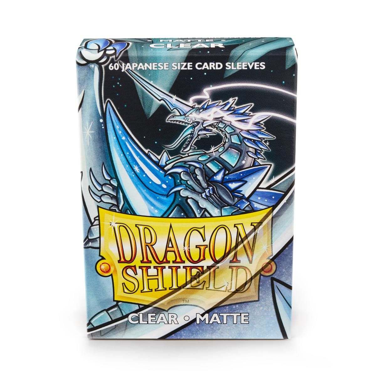 Dragon Shield: Japanese Size 60ct Sleeves - Clear (Matte) | Total Play