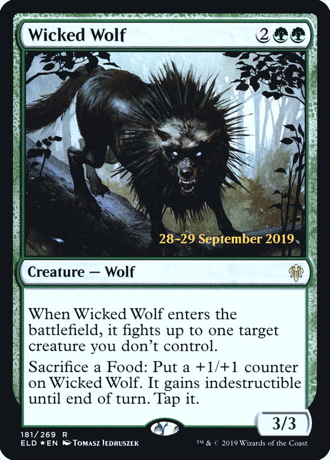 Wicked Wolf [Throne of Eldraine Prerelease Promos] | Total Play