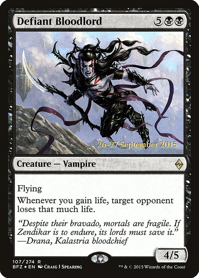 Defiant Bloodlord [Battle for Zendikar Prerelease Promos] | Total Play