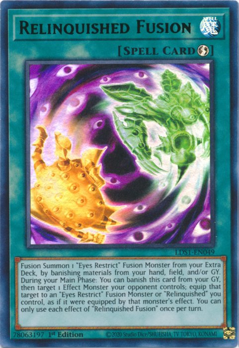 Relinquished Fusion (Green) [LDS1-EN049] Ultra Rare | Total Play