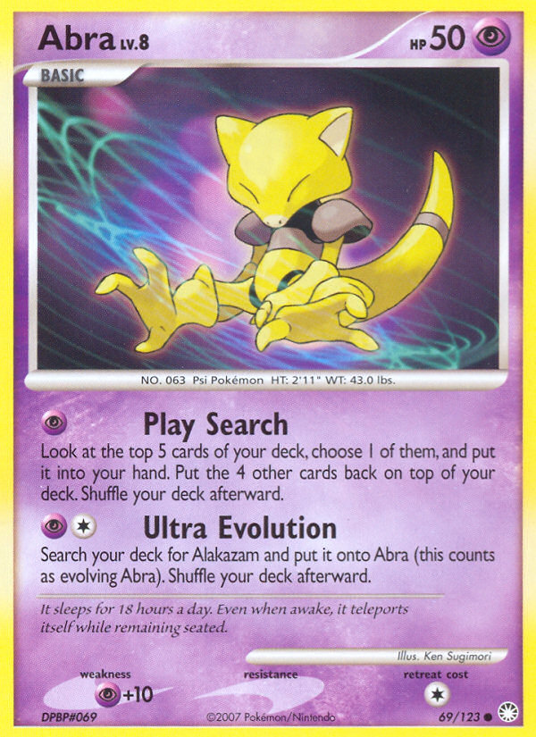 Abra (69/123) [Diamond & Pearl: Mysterious Treasures] | Total Play