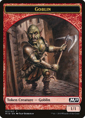 Knight // Goblin Double-Sided Token (Game Night) [Core Set 2019 Tokens] | Total Play