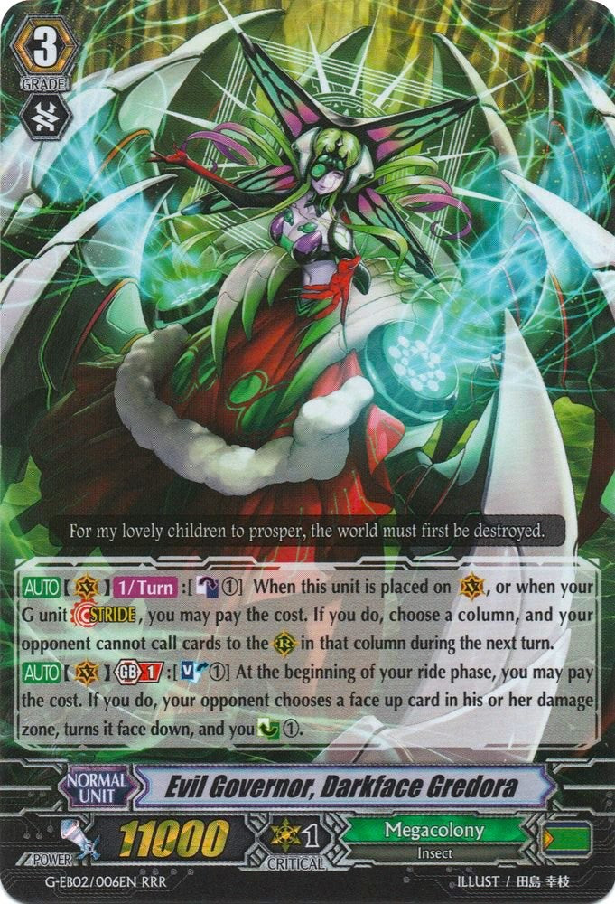 Evil Governor, Darkface Gredora (G-EB02/006EN) [The AWAKENING ZOO] | Total Play
